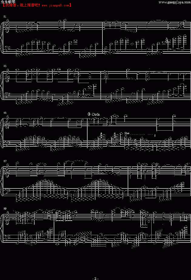 钟舒祺 一场意外 钢琴谱pic2 www.jianpu8.cn