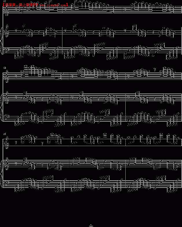 贤飘零枫 海岸星夜 钢琴谱pic2 www.jianpu8.cn