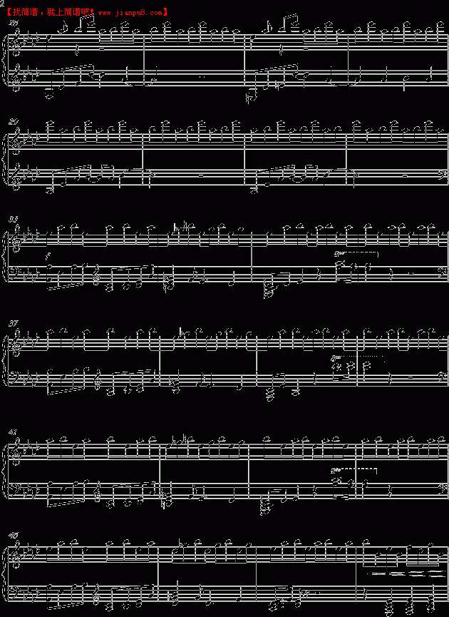 唐逸飞 穿越云间 钢琴谱pic2 www.jianpu8.cn