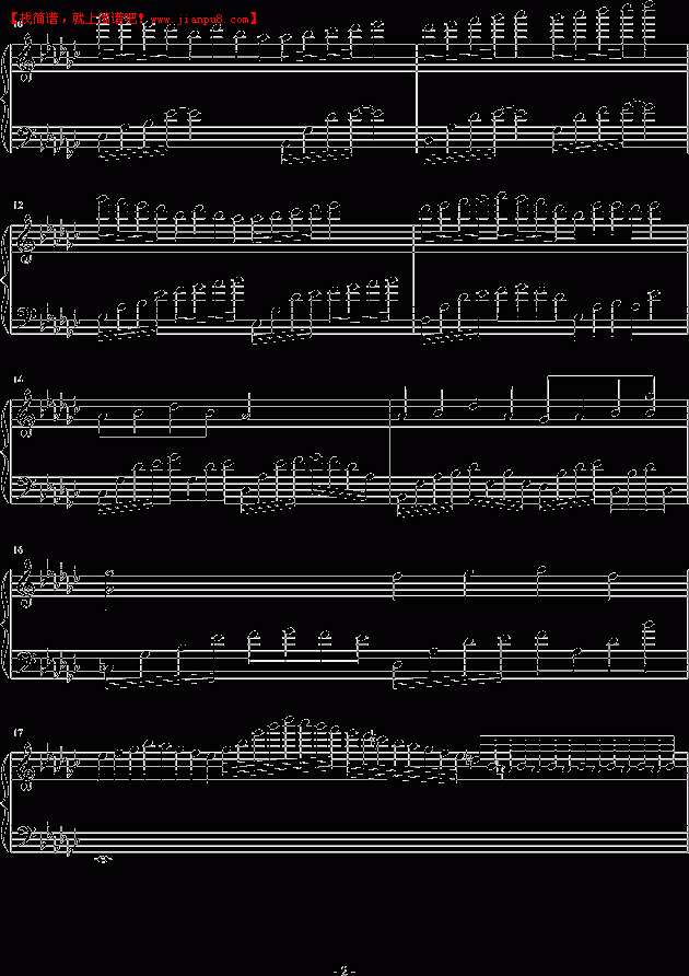 李浩洋 奈若何 钢琴谱pic2 www.jianpu8.cn
