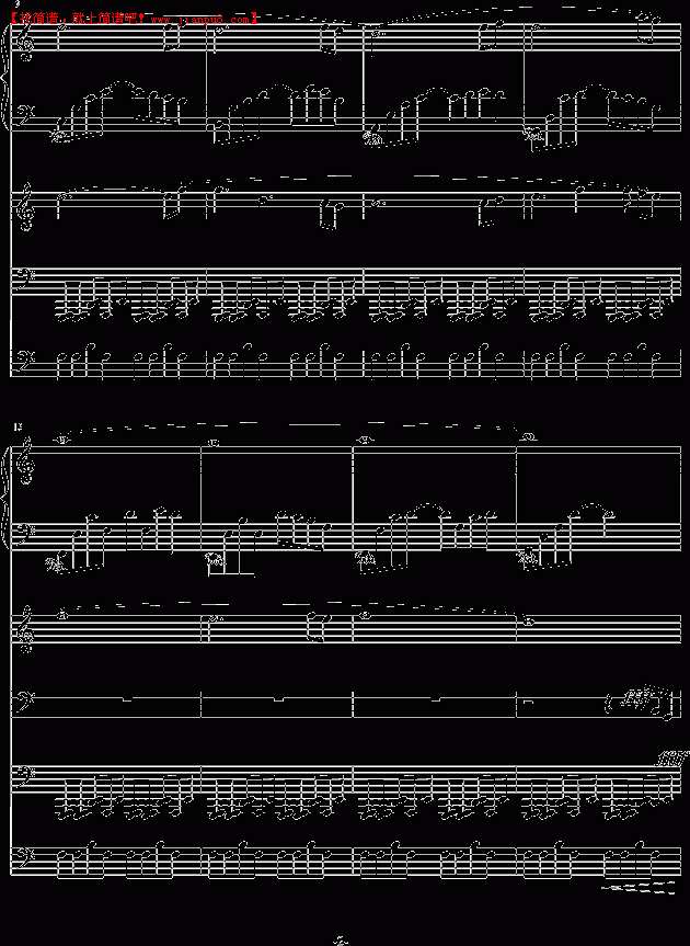 like7 情人节的礼物 钢琴谱pic2 www.jianpu8.cn