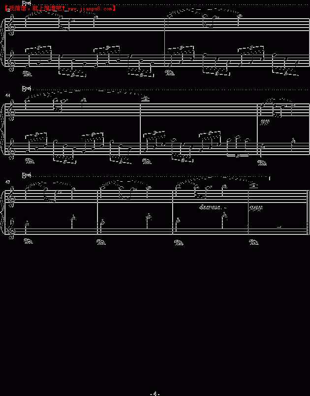 你听得到 下雨了 我想你 钢琴谱pic4 www.jianpu8.cn