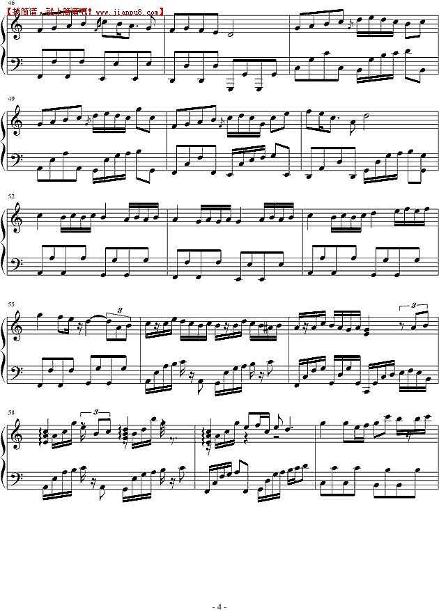 Helarto 栖依安 钢琴谱pic4 www.jianpu8.cn