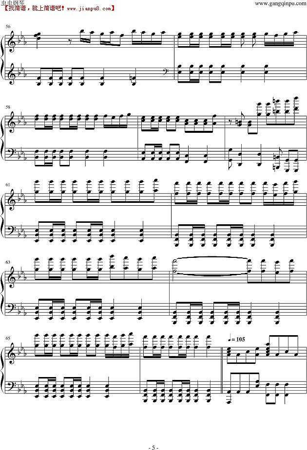 马克西姆 Tango In Ebony 钢琴谱pic5 www.jianpu8.cn