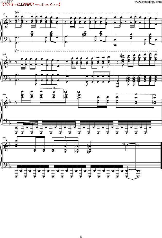 马克西姆 Tango In Ebony 钢琴谱pic8 www.jianpu8.cn