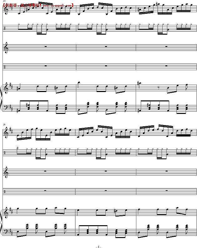 琴天 爱跳舞的鱼 钢琴谱pic4 www.jianpu8.cn