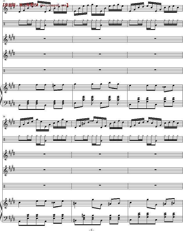 琴天 爱跳舞的鱼 钢琴谱pic6 www.jianpu8.cn