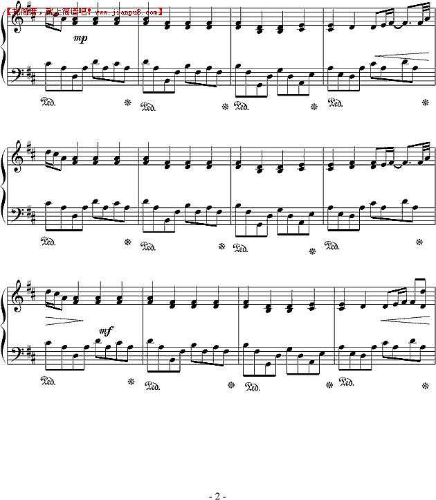 白玲 听我说 钢琴谱pic2 www.jianpu8.cn