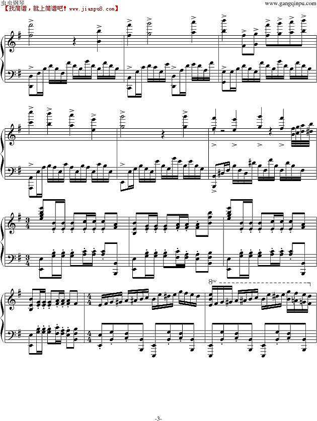 周杰伦 琴房 钢琴谱pic3 www.jianpu8.cn