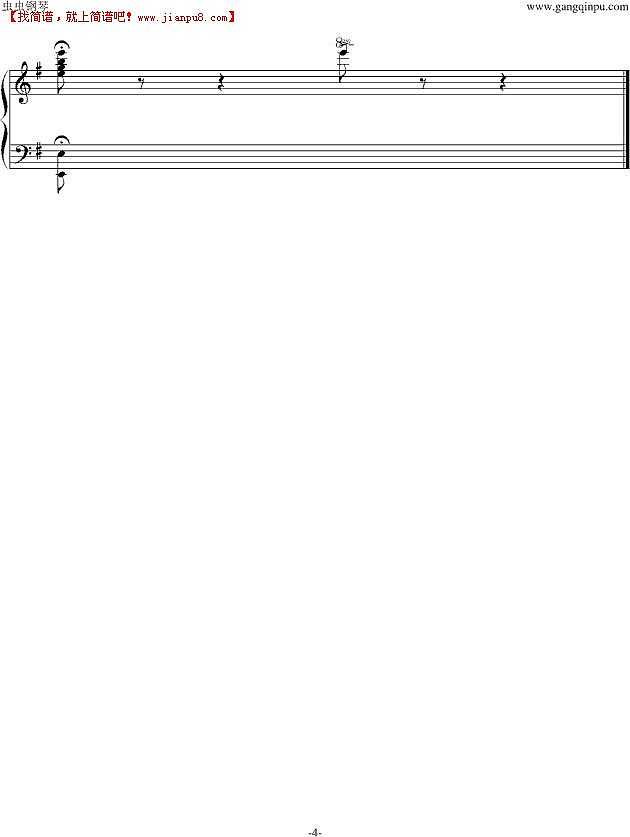 周杰伦 琴房 钢琴谱pic4 www.jianpu8.cn