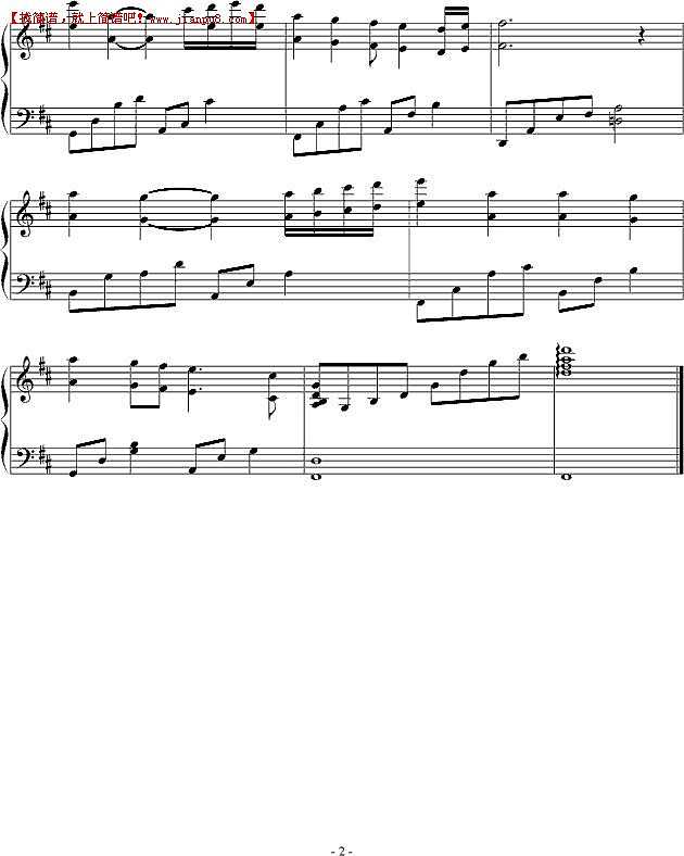 西瓜小洛 闭上眼睛的瞬间 钢琴谱pic2 www.jianpu8.cn