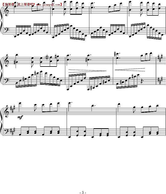 Elisa 明日的舞 钢琴谱pic3 www.jianpu8.cn