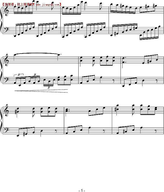 Elisa 明日的舞 钢琴谱pic5 www.jianpu8.cn