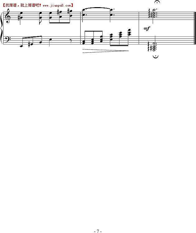 Elisa 明日的舞 钢琴谱pic7 www.jianpu8.cn