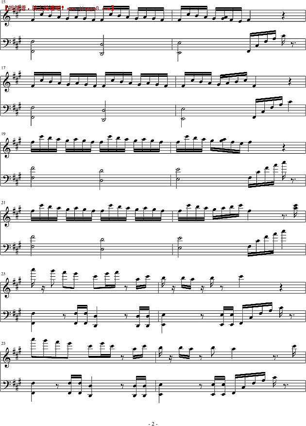 小室-教父 继续向前 钢琴谱pic2 www.jianpu8.cn