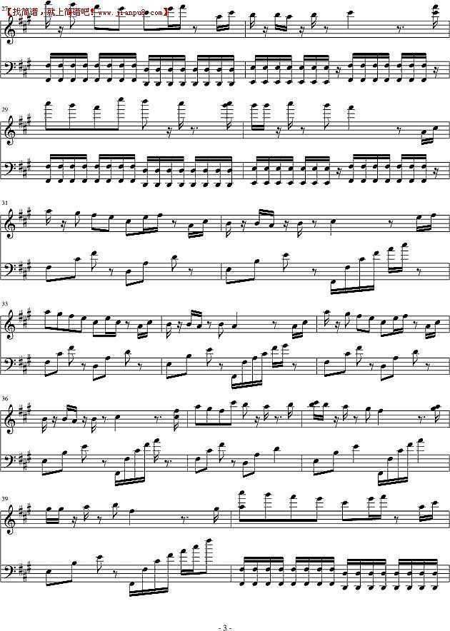 小室-教父 继续向前 钢琴谱pic3 www.jianpu8.cn