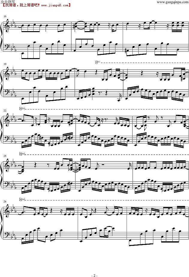 少女时代 Time machine 钢琴谱pic2 www.jianpu8.cn