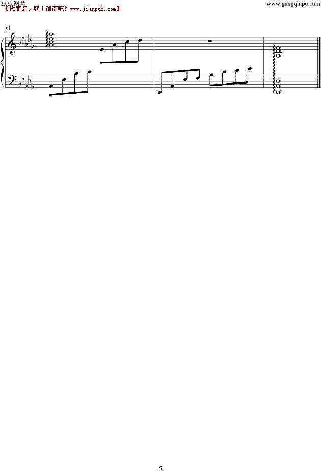 夏小调 想和你漫步在午后 钢琴谱pic5 www.jianpu8.cn