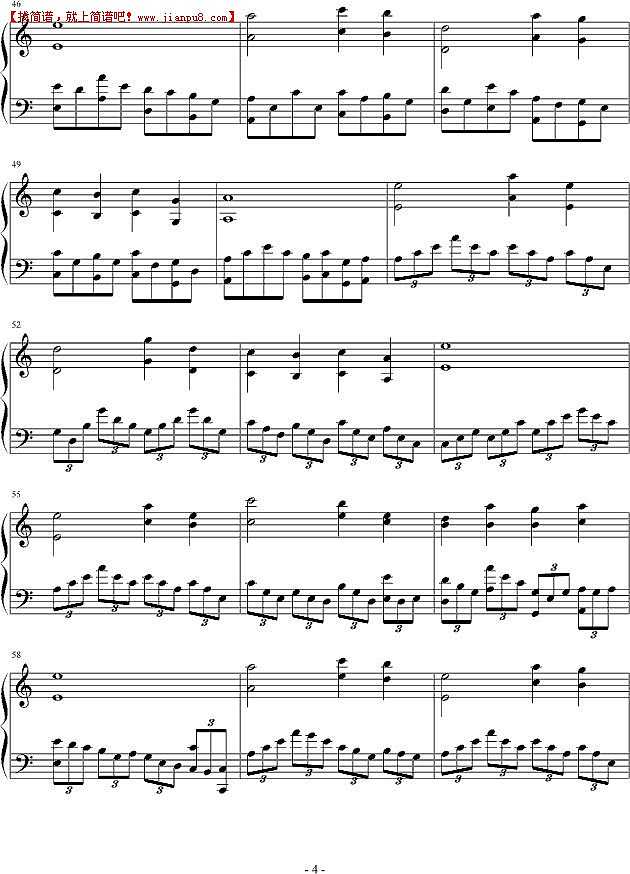 吴越 大自然的狂欢 钢琴谱pic4 www.jianpu8.c