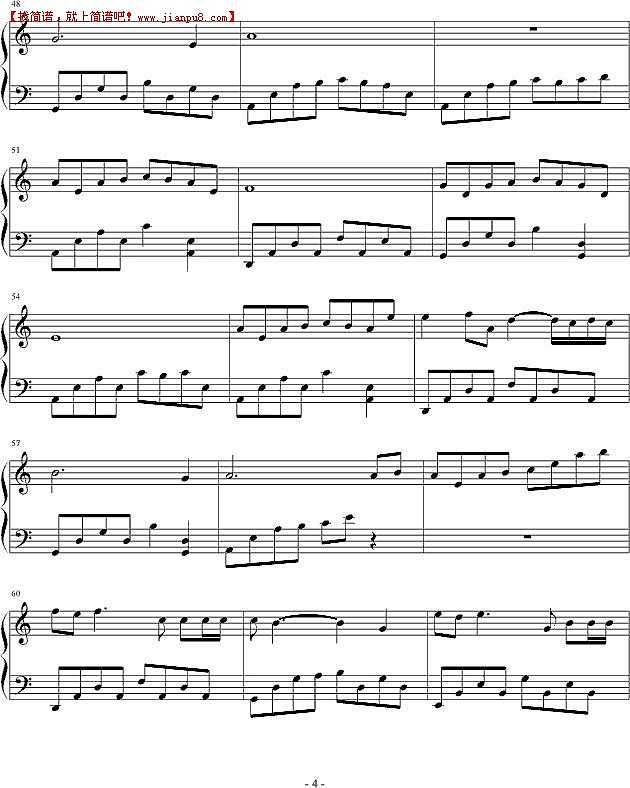 流风遗韵 窗前细雨 钢琴谱pic4 www.jianpu8.cn