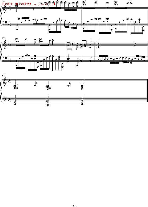 吴越 角落里的阳光 钢琴谱pic5 www.jianpu8.cn