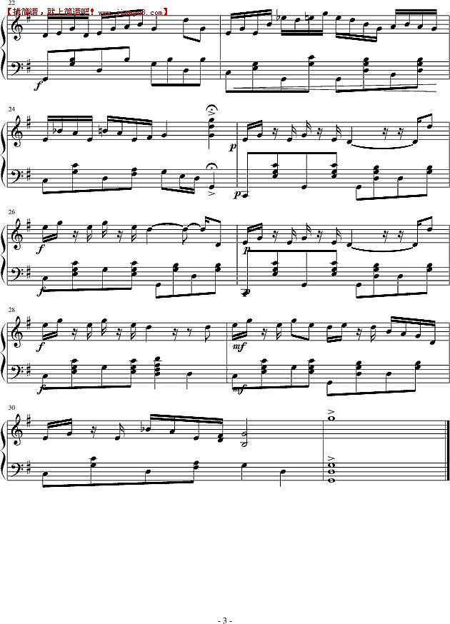 heimoxing 欢乐的精神病 钢琴谱pic3 www.jianpu8.cn