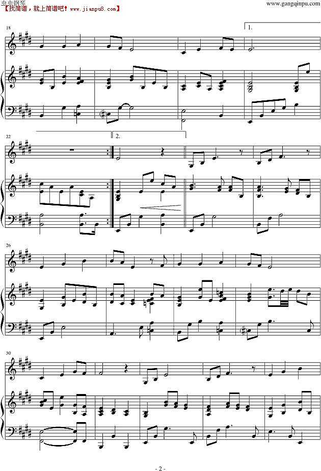 陈乐乐 多美好 钢琴谱pic2 www.jianpu8.cn