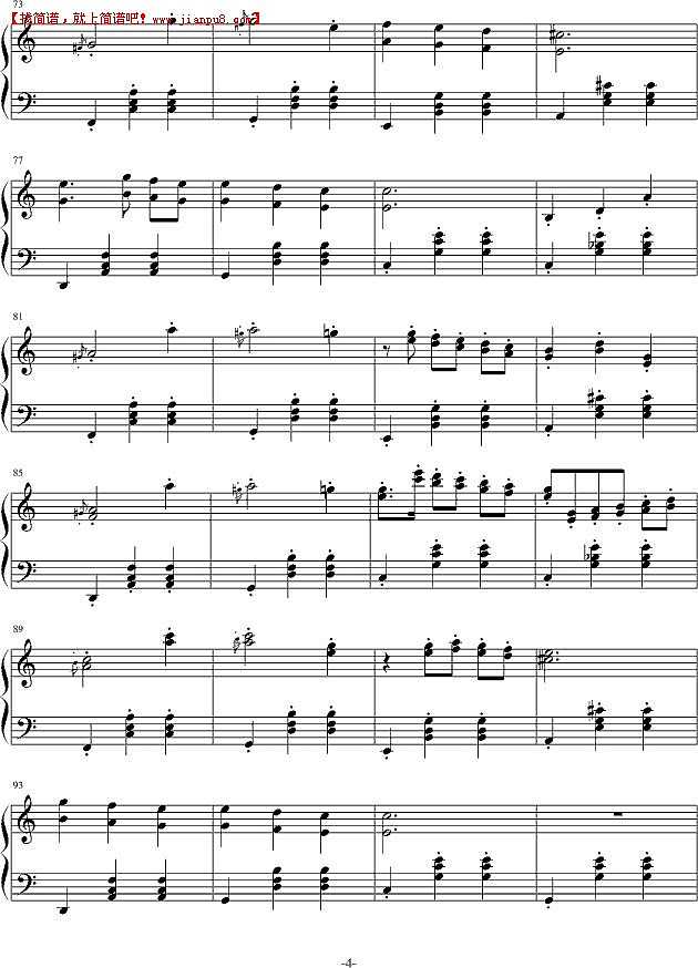 瓶子 舞会上的小熊 钢琴谱pic4 www.jianpu8.cn