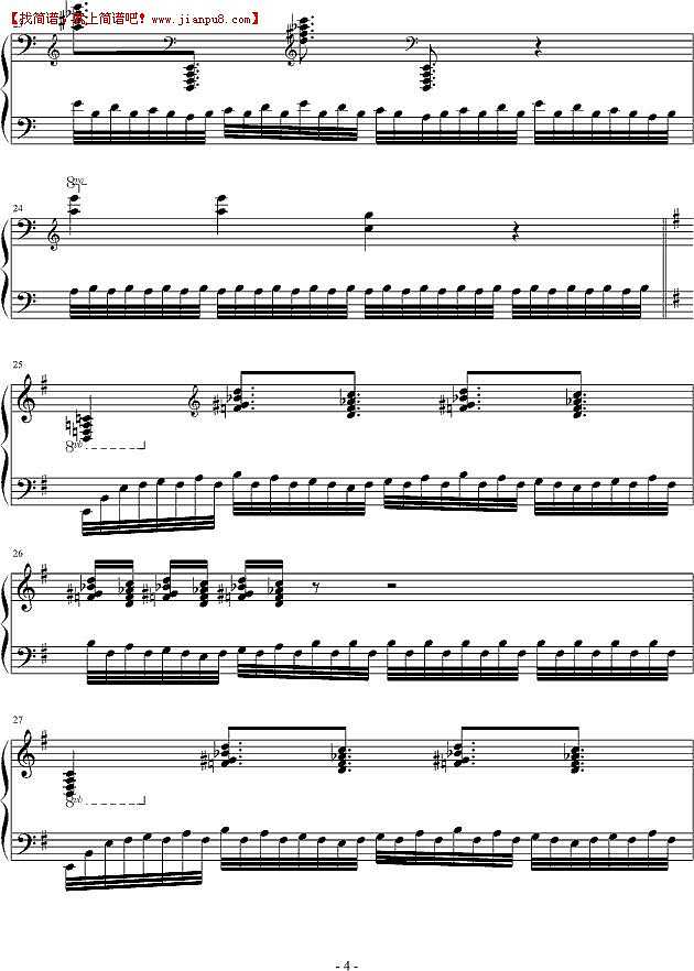 弑雪寒 左手的杀戮 钢琴谱pic4 www.jianpu8.cn