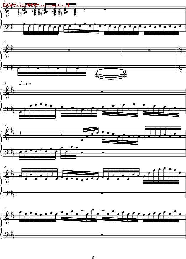 弑雪寒 左手的杀戮 钢琴谱pic5 www.jianpu8.cn