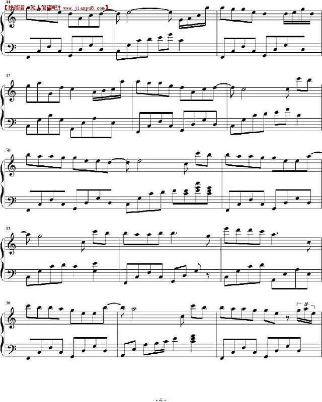 流风遗韵 烟雨留芳 钢琴谱pic4 www.jianpu8.cn