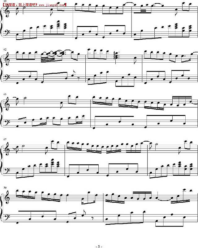 流风遗韵 烟雨留芳 钢琴谱pic5 www.jianpu8.cn
