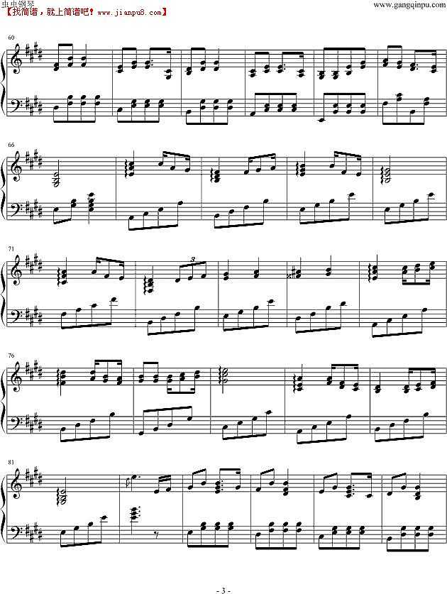 兔兔樱 小兔蹦蹦跳 钢琴谱pic3 www.jianpu8.cn