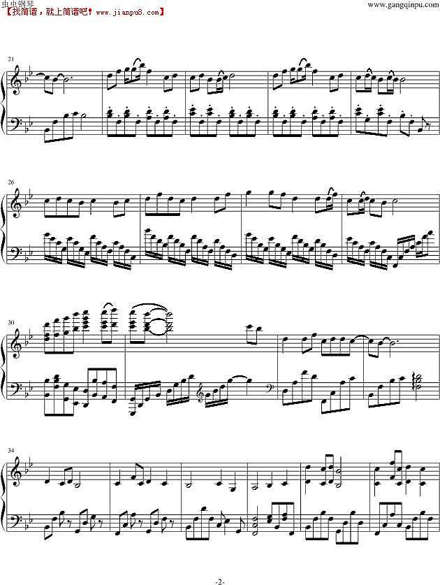 高胜美 蝶儿蝶儿满天飞 钢琴谱pic2 www.jianpu8.cn