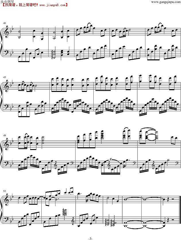 高胜美 蝶儿蝶儿满天飞 钢琴谱pic3 www.jianpu8.cn