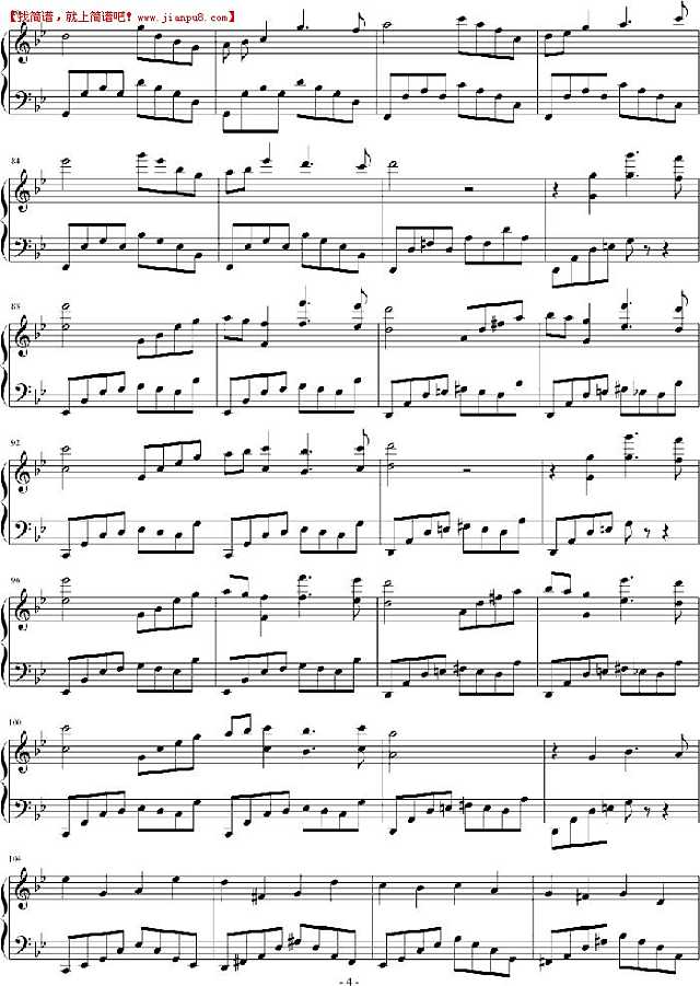 深蓝LXXXIV 无尽的循环4 钢琴谱pic www.jianpu8.cn