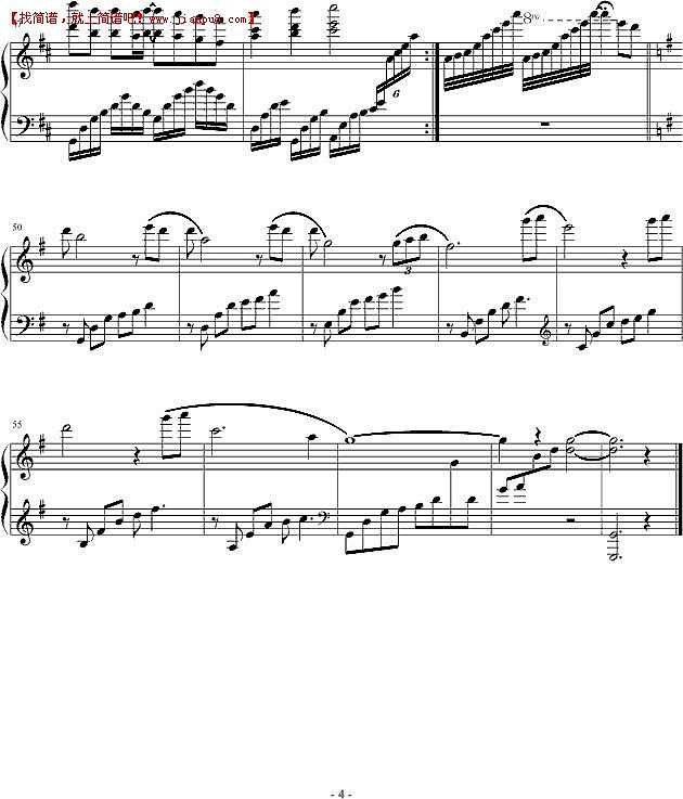 田献 秋叶遗梦 钢琴谱pic4 www.jianpu8.cn