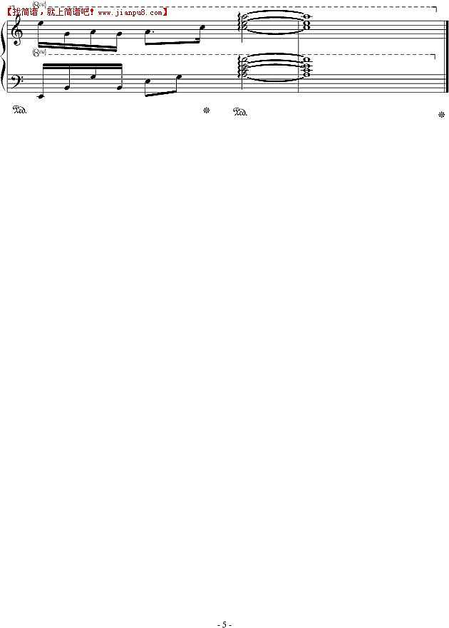 贤飘零枫 十五岁的你与我 钢琴谱pic5 www.jianpu8.cn