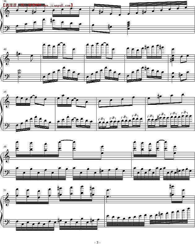 龙血影 无聊也是一种心情 钢琴谱pic3 www.jianpu8.cn