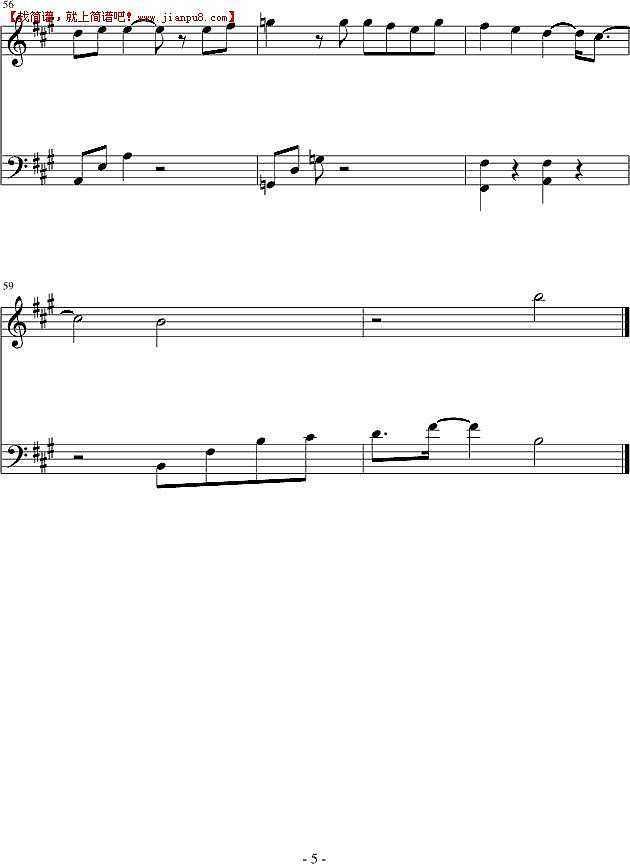 小室-教父 唯晚 钢琴谱pic5 www.jianpu8.cn