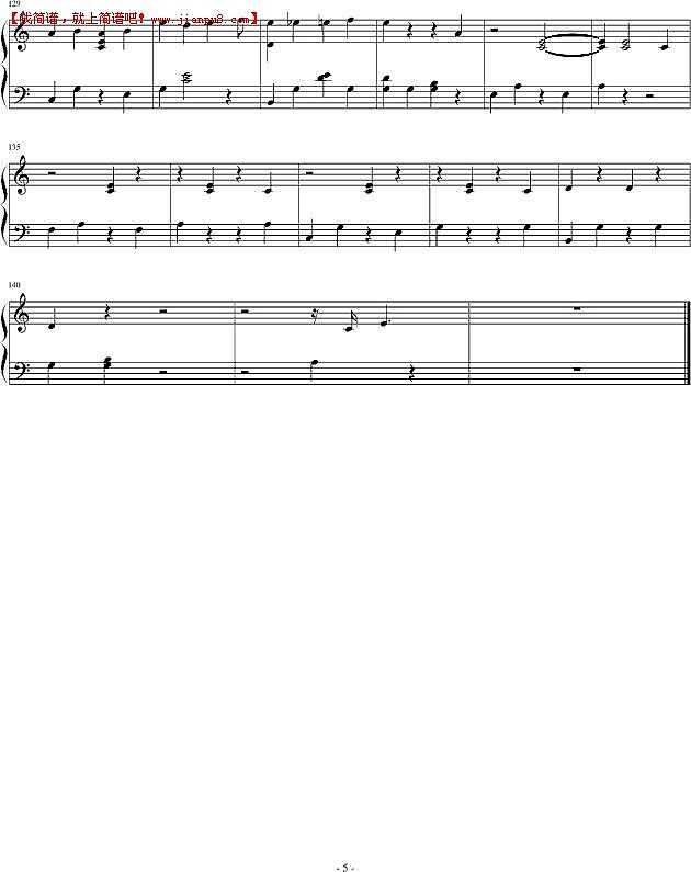 穿长裙的爱丽丝 钢琴谱pic5 www.jianpu8.cn