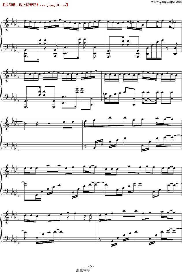 徐良 和平分手 钢琴谱pic5 www.jianpu8.cn