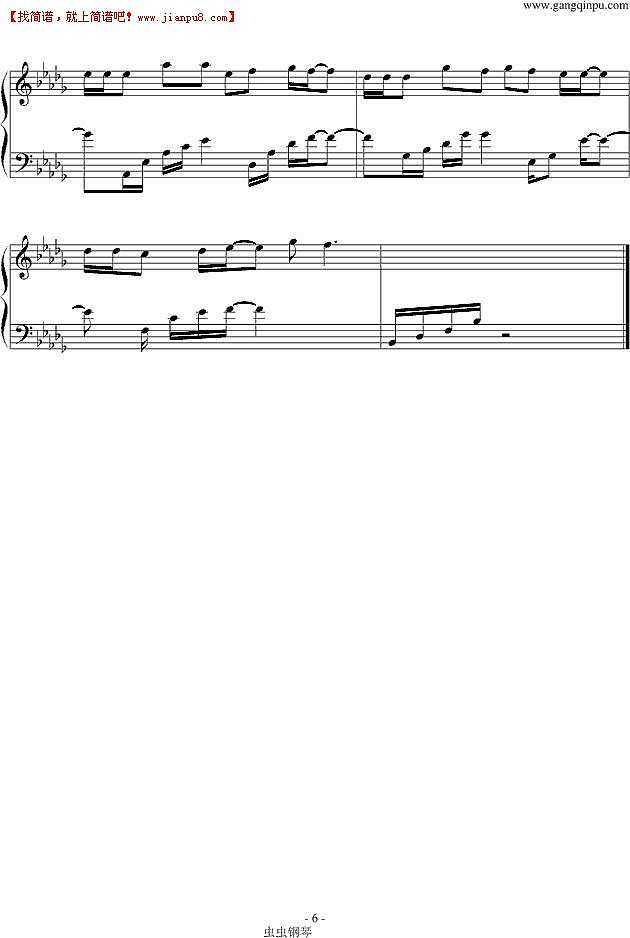 徐良 和平分手 钢琴谱pic6 www.jianpu8.cn