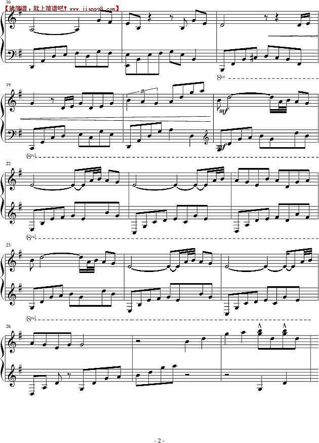 heimoxing 林中清风 钢琴谱pic2 www.jianpu8.cn