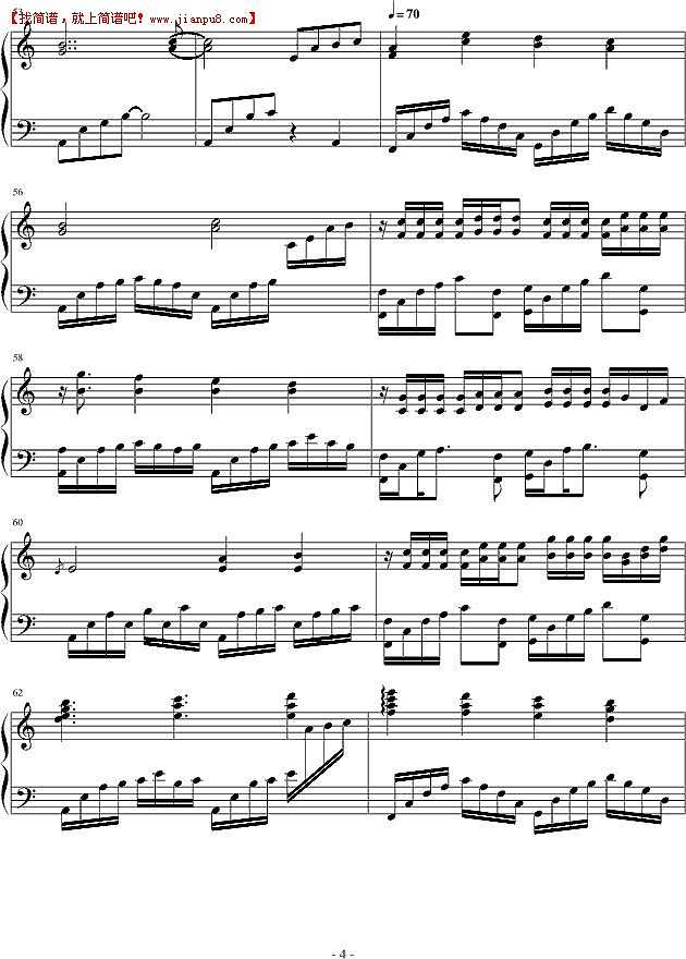 过去的一个夏天 钢琴谱pic4 www.jianpu8.cn