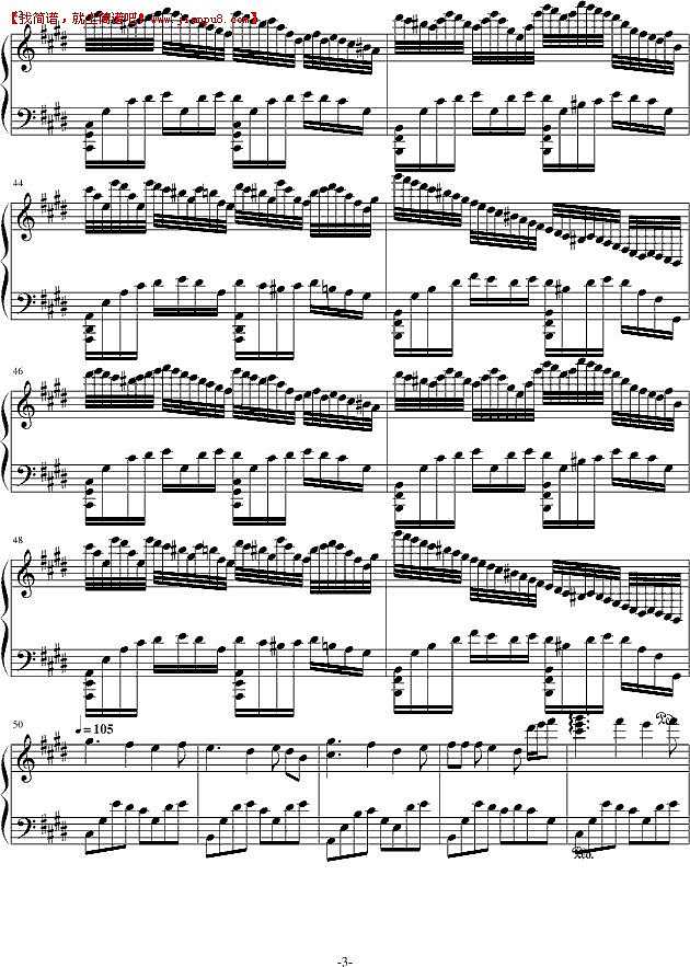 颓废的音乐家 钢琴谱pic3 www.jianpu8.cn