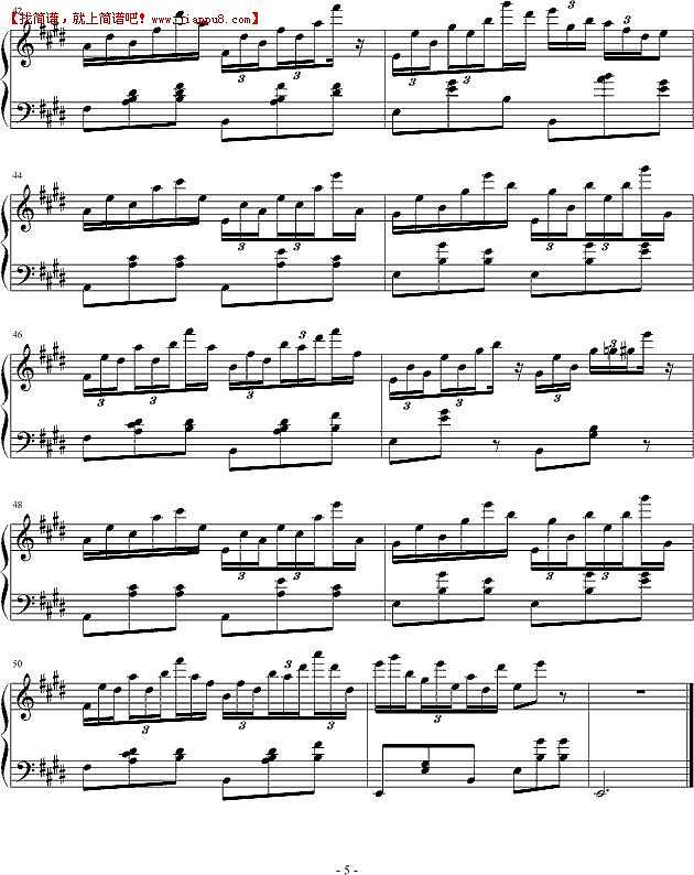 花花舞曲 钢琴谱pic5 www.jianpu8.cn