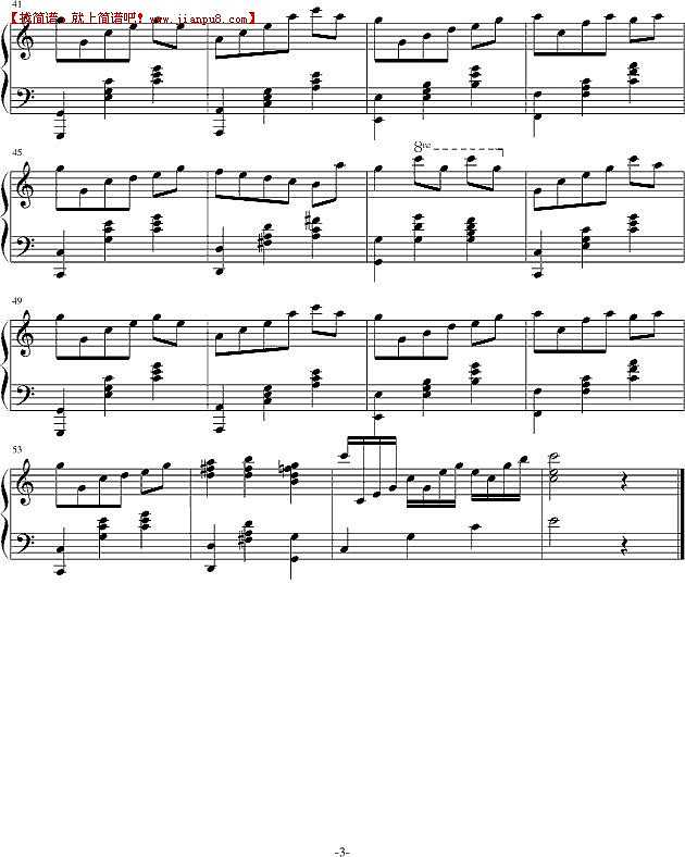 春天告诉我 钢琴谱pic3 www.jianpu8.cn