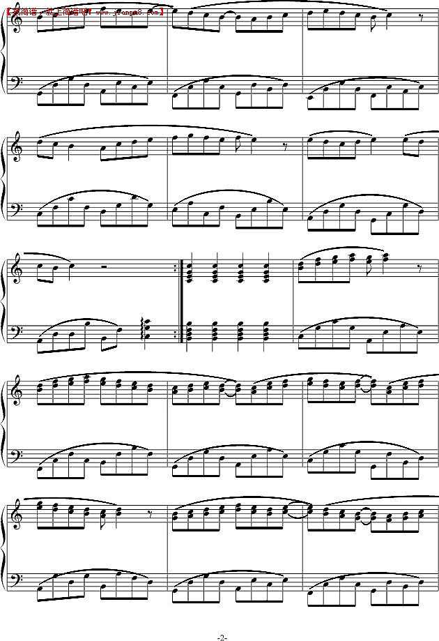 失败者 钢琴谱pic2 www.jianpu8.cn