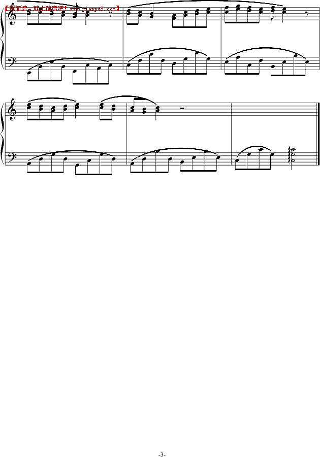 失败者 钢琴谱pic3 www.jianpu8.cn